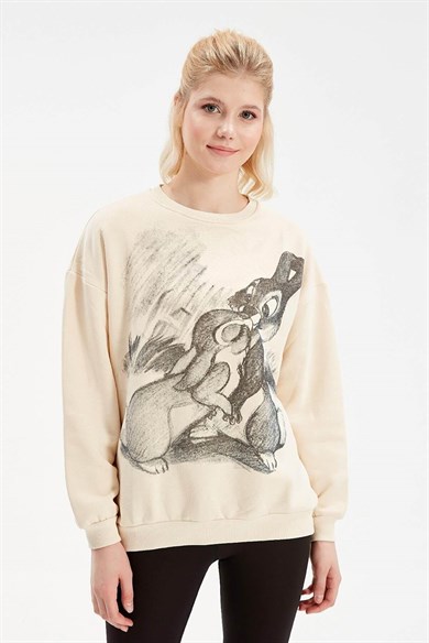 Disney Bambi Baskılı Sweatshirt